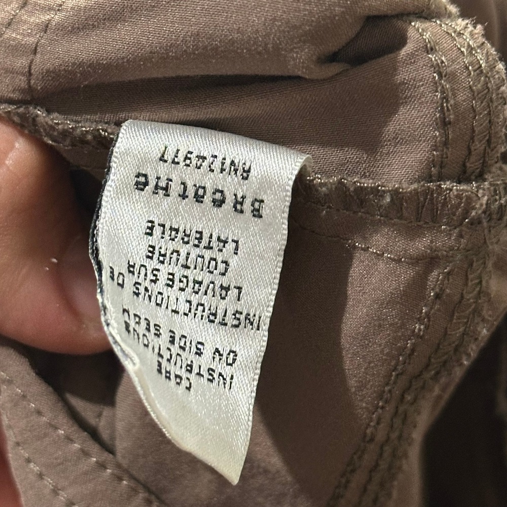 Prana Women's Size M Tan Capri Hiking Outdoor Athletic Shorts Drawstring Pockets - Picture 6 of 8